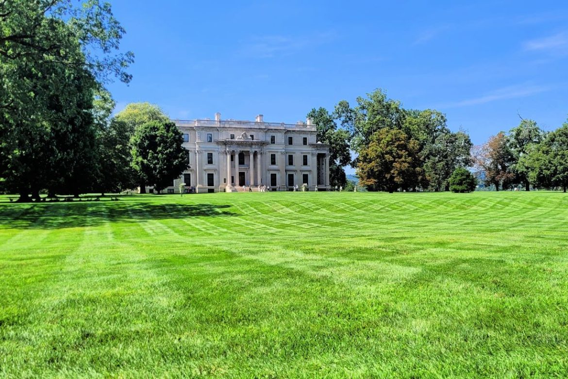 Scene from the grounds at Vanderbilt Mansion in Hyde Park NY